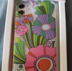 iPhone 11 case. Clear case with floral print. Never used in package